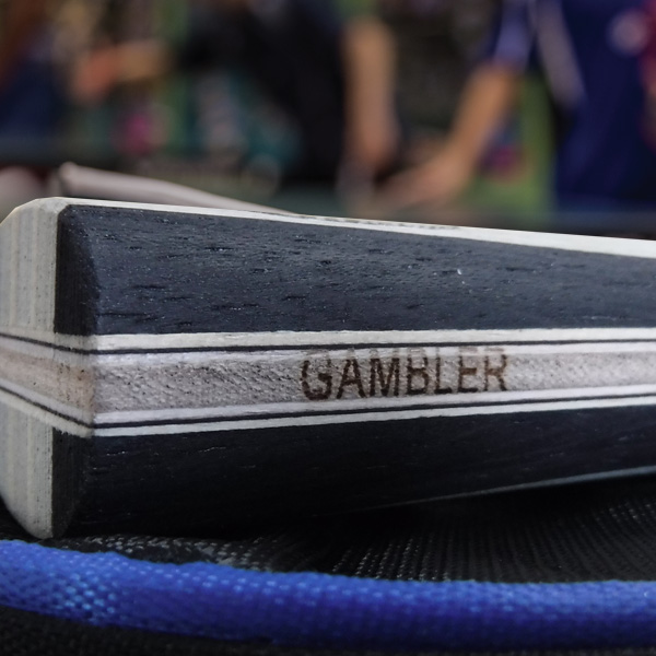 GAMBLER 2X CARBON FLEX BLADE WITH GAMBLER ACES RUBBER [2XA] 20.61